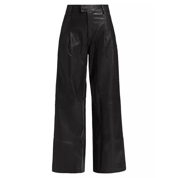 Line & Dot Mika Wide-Leg Vegan Leather Pants - XS - Picture 1 of 6